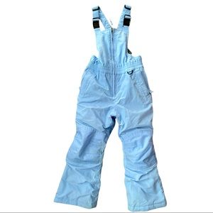 Lands end snow bib overalls blue- size 5. Grow a longs. EUC. Snowsuit the squall